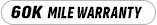 60,000-mile warranty